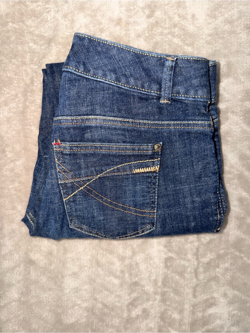 Tommy Hilfiger Hope Crop Dark Wash Preppy Y2K Stretch Denim Capris | Size 4 - Picture 10 of 10